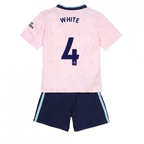 Dres Arsenal Benjamin White #4 Rezervni za djecu 2022-23 Kratak Rukav (+ kratke hlače)